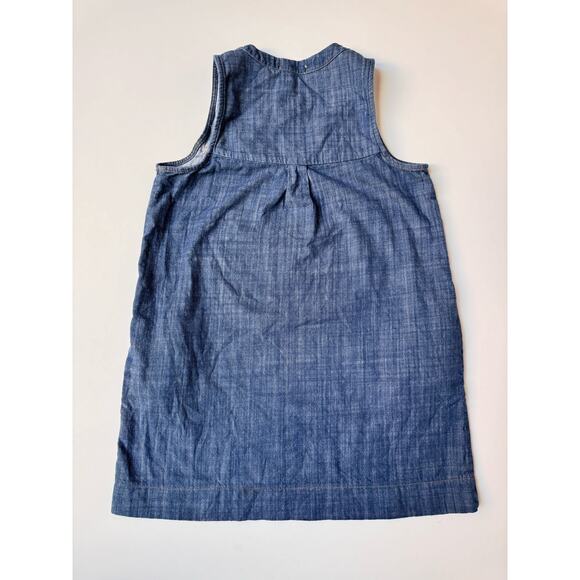 Monteau 100% Cotton Light Denim Sleeveless Mini Shift Dress Women's Medium - Picture 6 of 9